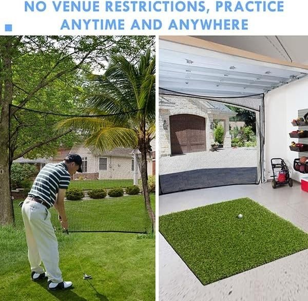 Versatile 10-40ft Heavy Duty Golf Practice Net - Perfect for Backyard Training