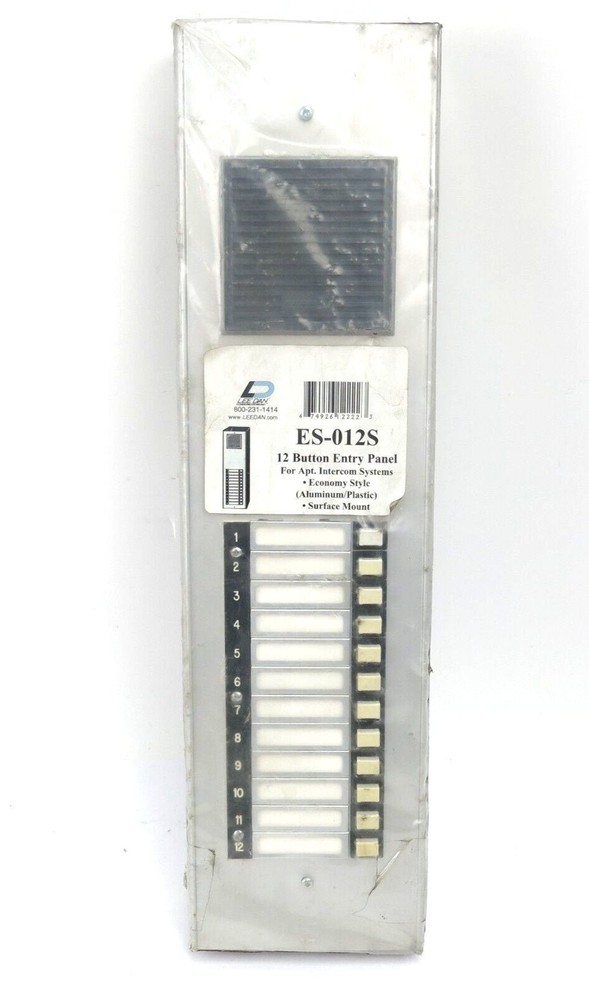 LEE DAN ES-012S 12 Button Surface Mount Style 'E'™ Economy Style Lobby Panel
