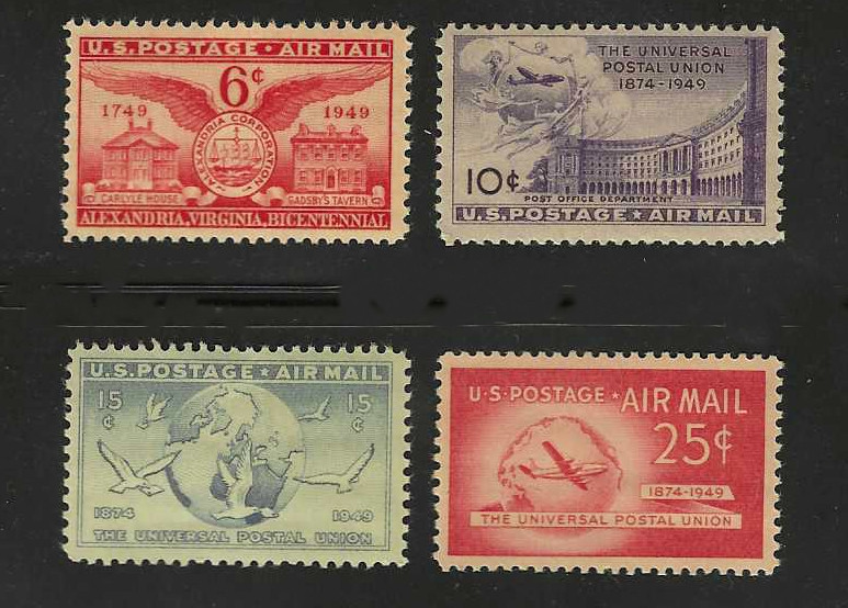 Scotts C40, 42, 43 and 44 MNH