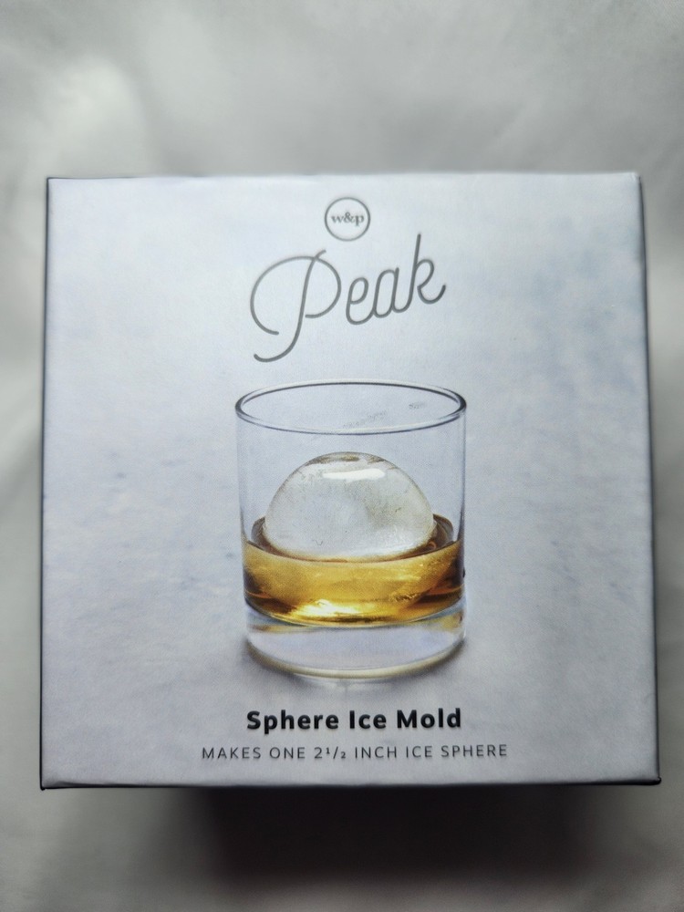 Peak Sphere Ice Mold - Makes One 2  1/2 Inch Ice Sphere