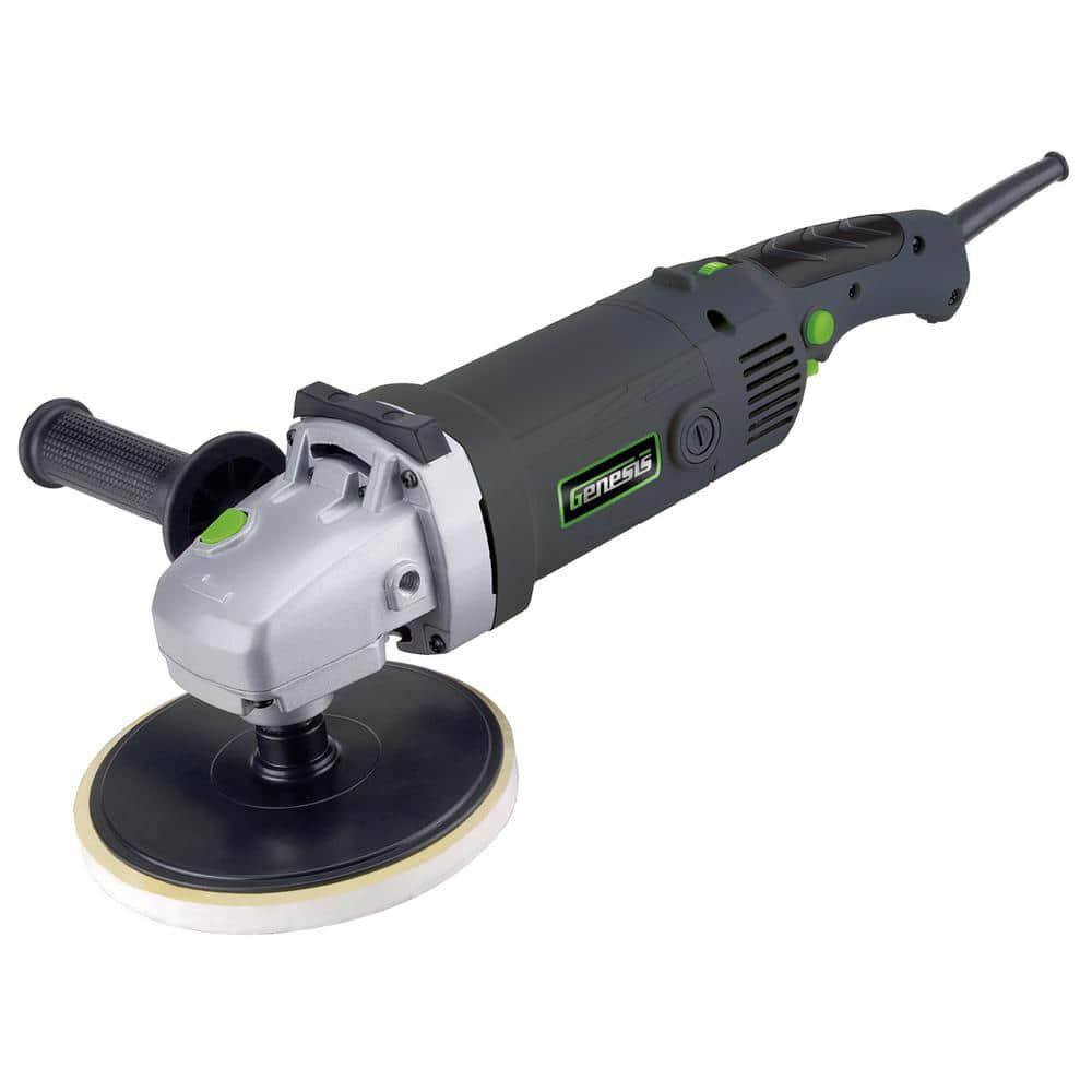 Genesis Sander Polisher 11-Amp Variable Speed Sanding Disc Dual-Position Handle