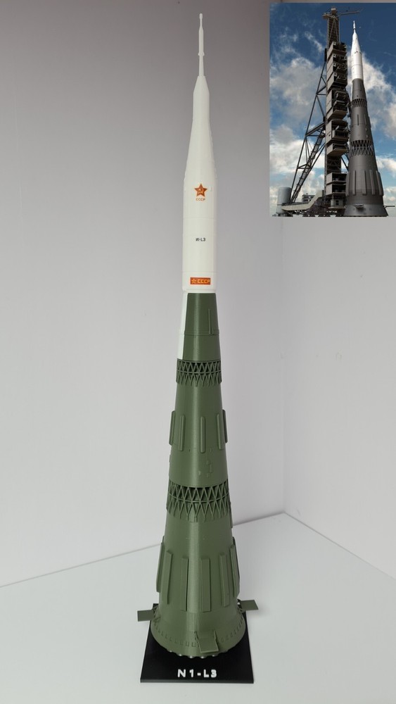 NEW! Soviet N1 Moon Rocket Model - 1:144 Scale 730mm 29inch Kit Model