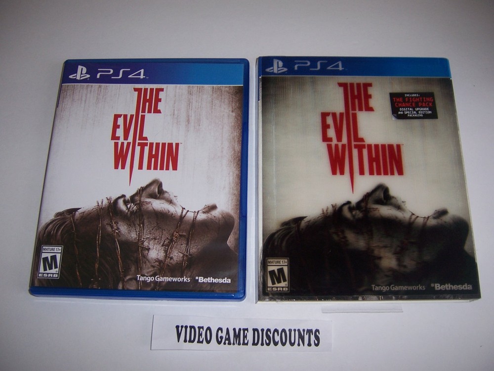 Original Box Case Replacement Sony PlayStation 4 PS4 THE EVIL WITHIN 3D Sleeve