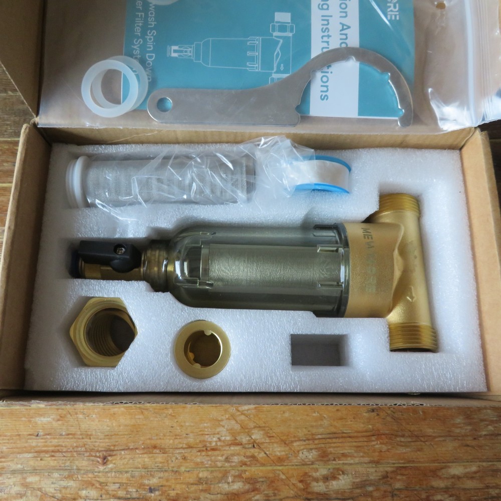 MewMore WHC40 Reusable Backwash Spin Down Sediment Filter 3/4" MNPT