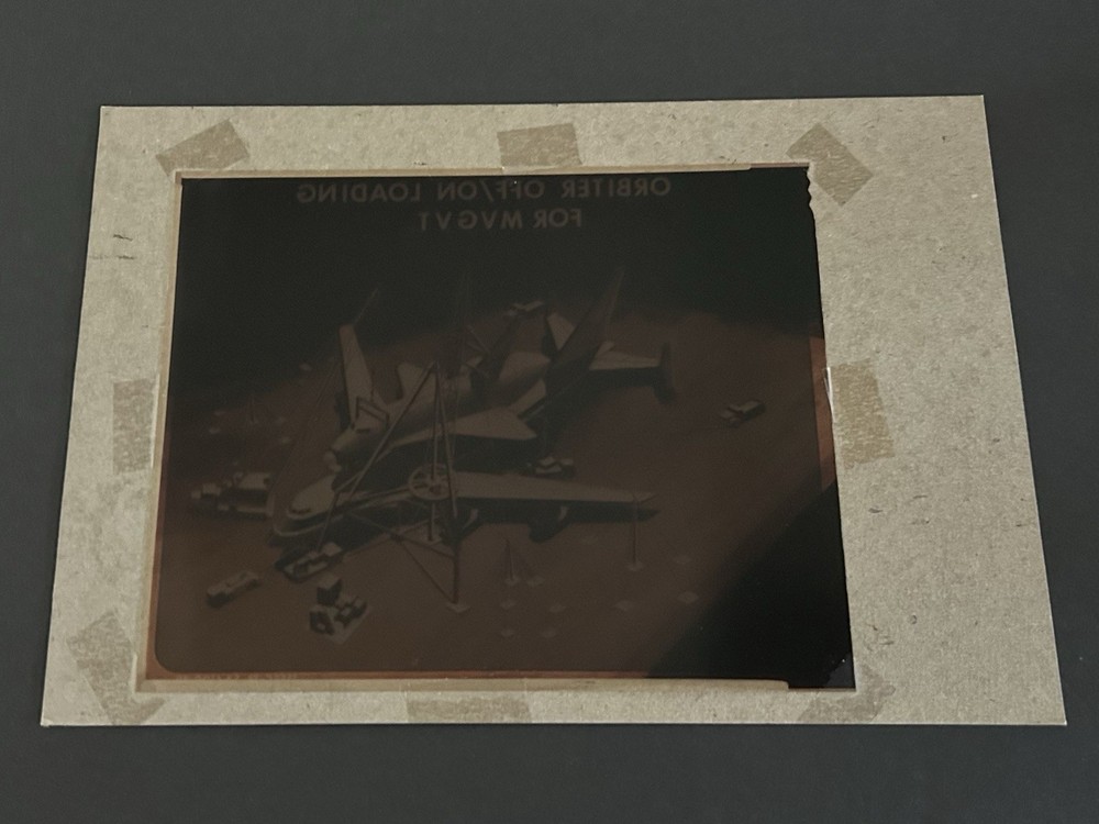 1977 NASA KSC Shuttle Artist Concept Loading Presentation Transparency-95