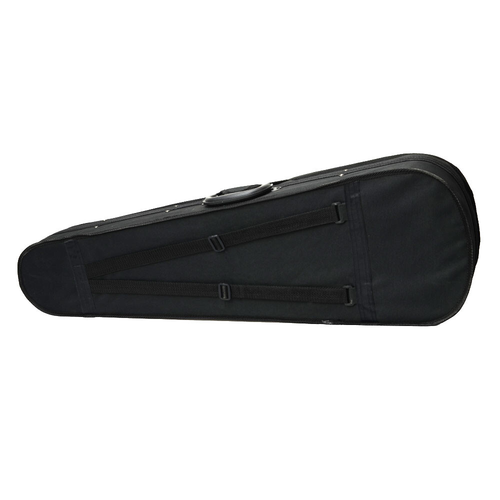 Durable Cloth Fluff Triangle Shape Case with Silver Gray Lining for 4/4 Violin -
