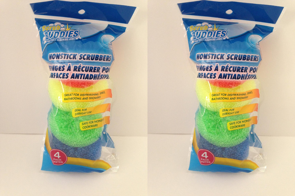8 Scrub Buddies Nonstick Kitchen Scrubbers - 8pc