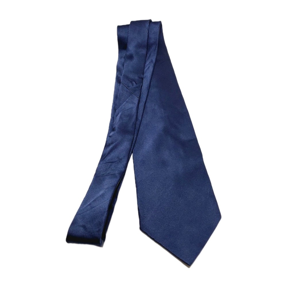 George Solid Blue Pattern Men's Silk Neck Tie 58x3.5"