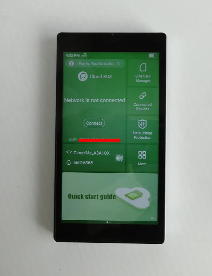 GlocalMe G4 Mobile Hotspot Wireless Data Terminal