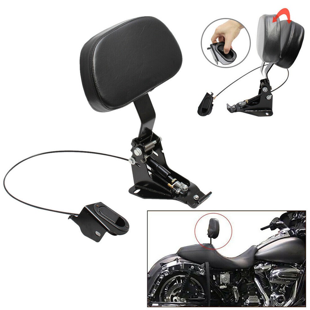 Adjustable Driver Backrest Pad Mounting Kit For Harley Touring Road Glide 2009+