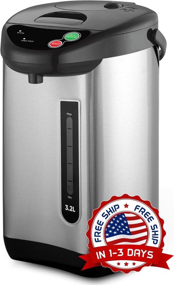 Hervidor de agua caliente, dispensación manual y automática - Apagado automático