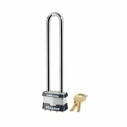 Master Lock 1LN Padlock, Long Shackle Keyed Different