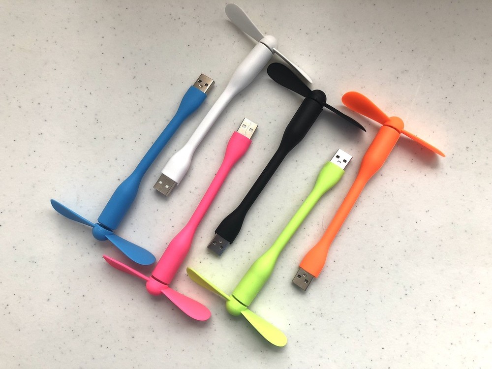 LIGHT USB MINI FAN cooling portable flexible laptop desk desktop computer pc