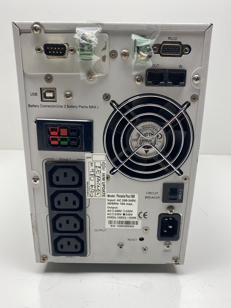 Alpha Pinnacle Plus 1500 power supply