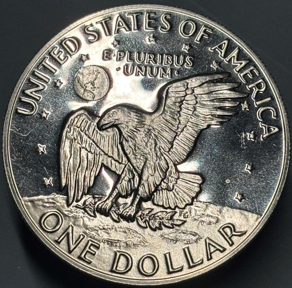 1977 S Eisenhower Ike Copper Nickel Clad Proof Dollar C2