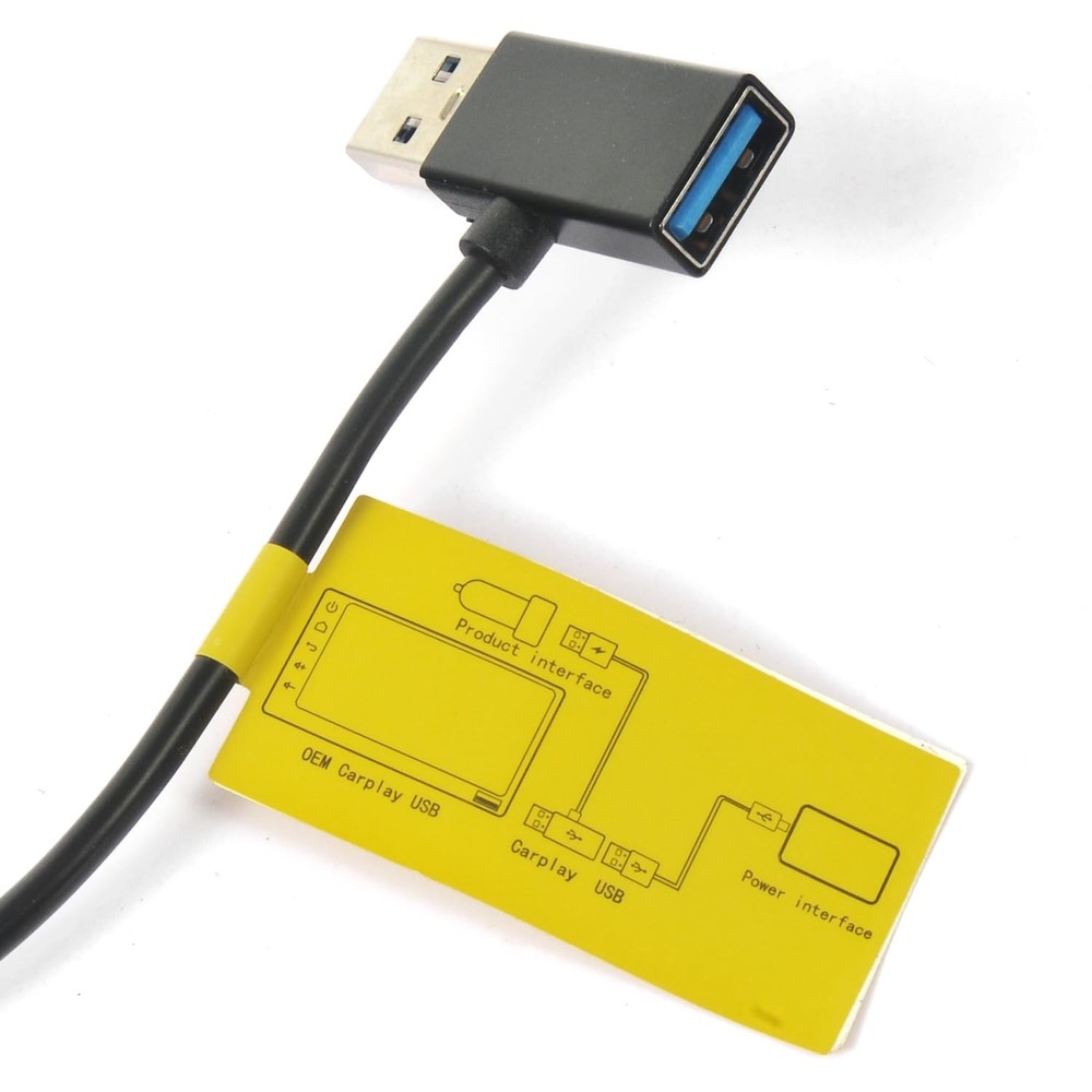 Flgocexs USB Splitter Power Data Adapter Y-Cable Black for Android