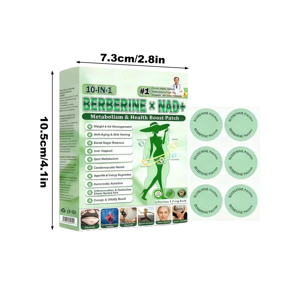 GLORENDA Berberine Mullti-Pathway Metabolic Patch, GLORENDA Patch