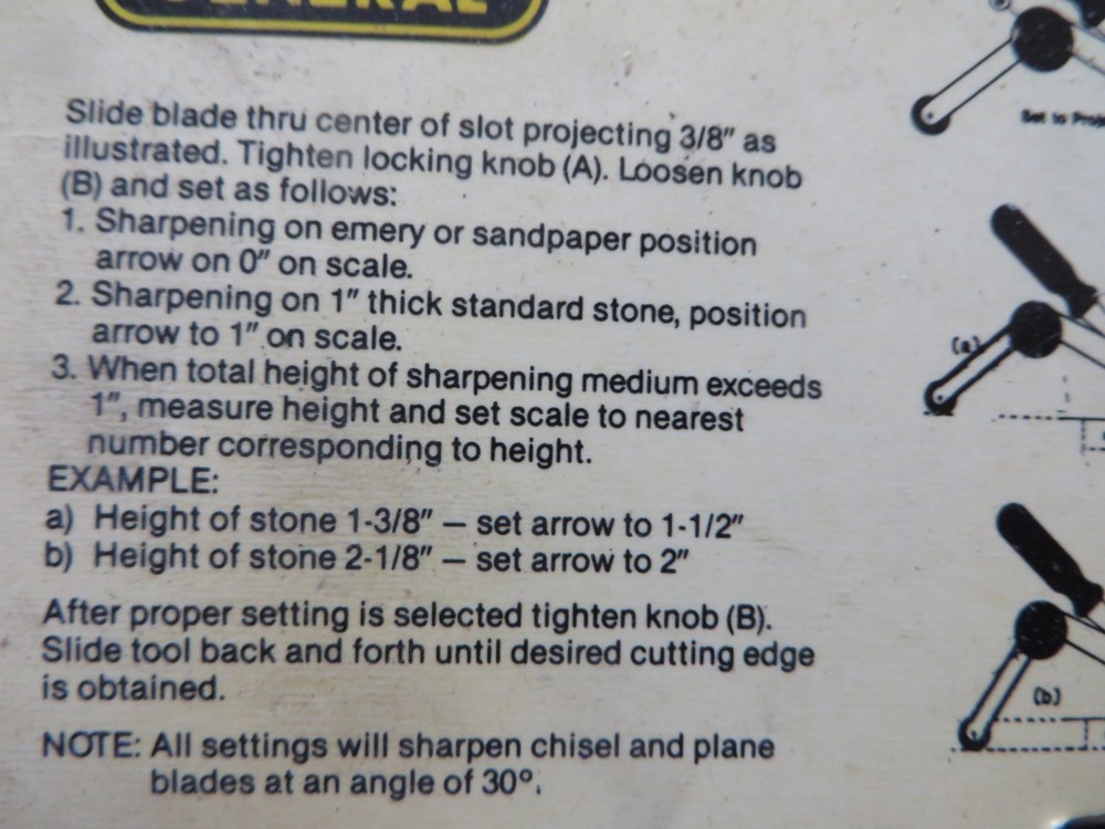 General Tools 809 Chisel and Plane Sharpener