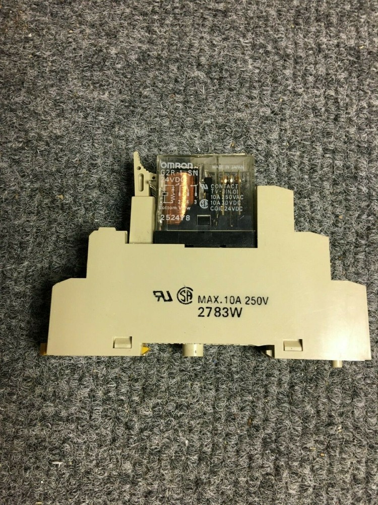 Relay Omron G2R-1-SN 24VDC with DIN Rail Mount socket