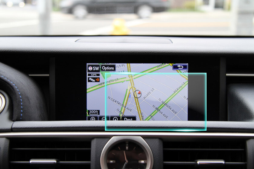 Crystal Clear Screen Protector for 2015 Lexus RCF Vehicle Navigation
