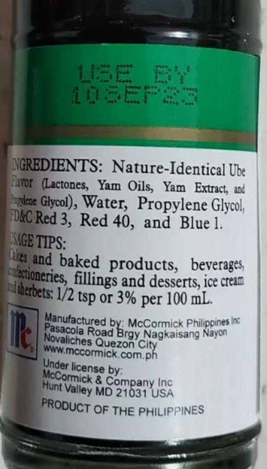 6 Pack - McCormick Ube Extract 20ml Each Bottle