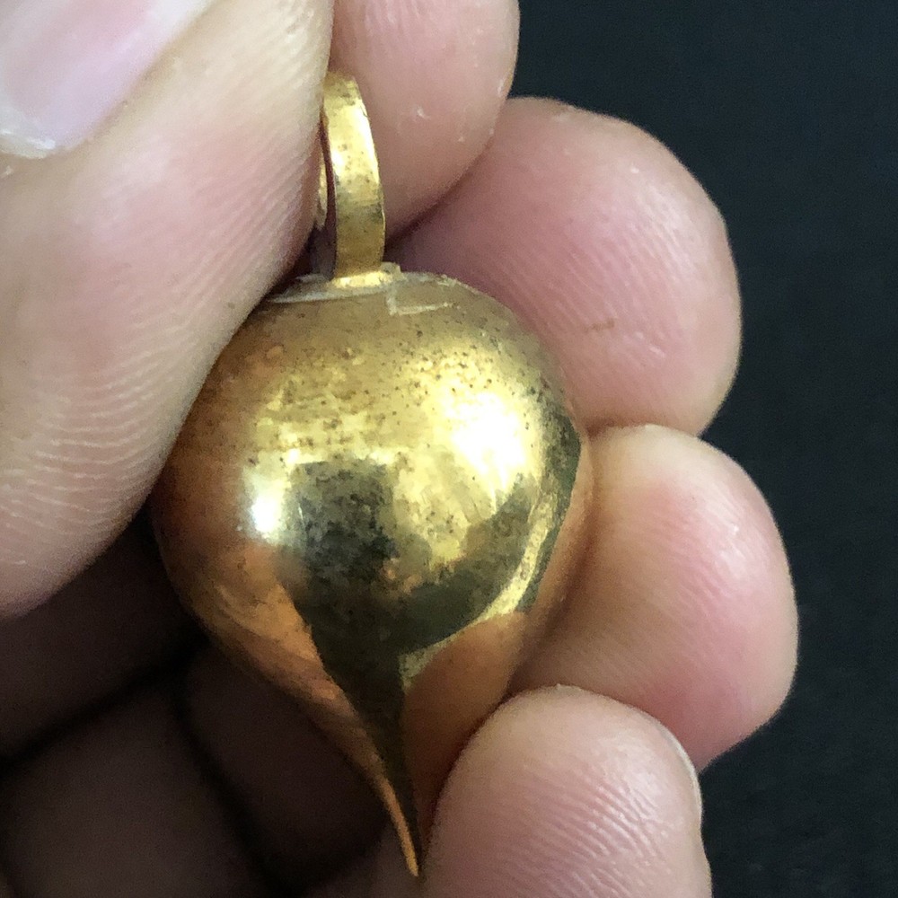 Solid Brass Teardrop Pendulum / Healing Energy Generator. 1.5” Tall