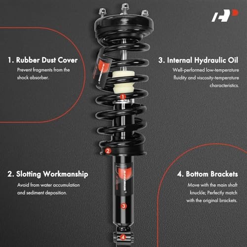 Rear Struts Compatible with Jaguar S Type 2000 2001 2002-2x Replacement