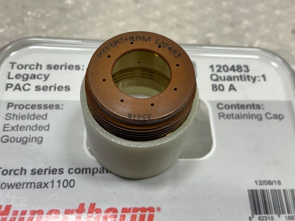 HYPERTHERM 120483 RETAINING CAP FOR POWERMAX 1100 LEGACY PAC SERIES