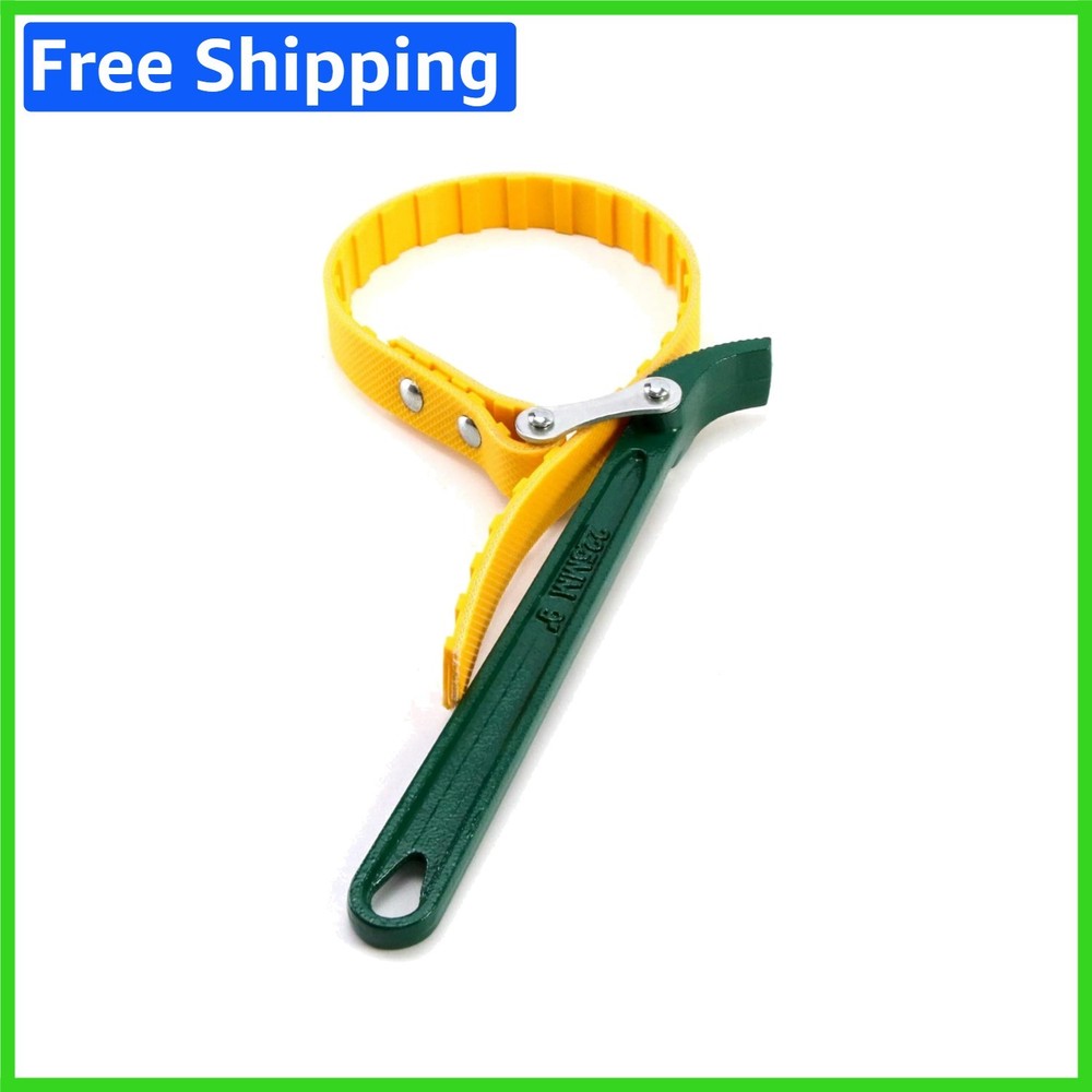 9" Durable Strap Wrench with Adjustable 19 11/16" Rubber Strap, Multi-Purpose