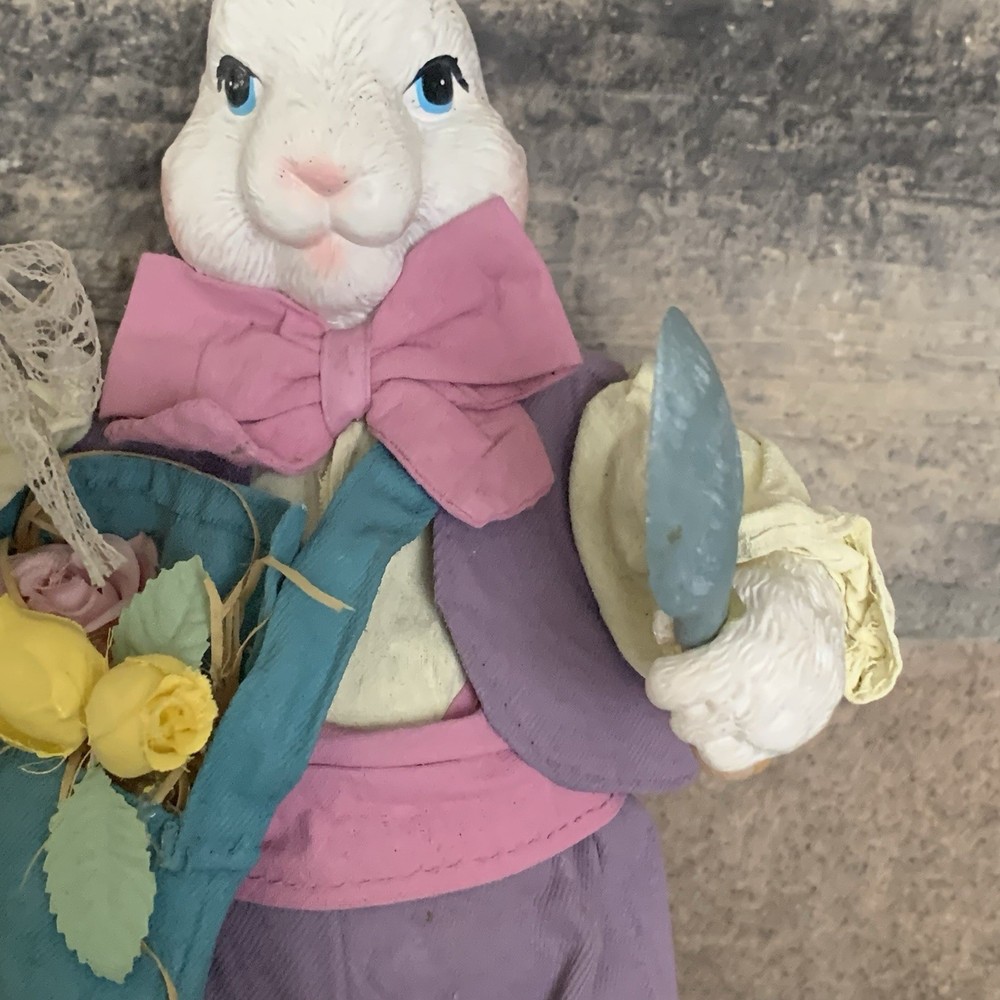 Fabric Mache Collectible Easter Bunny Windsor Collection 12”