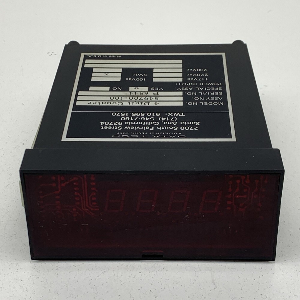 DataTech 549700-100 4-Digit Display Counter Module