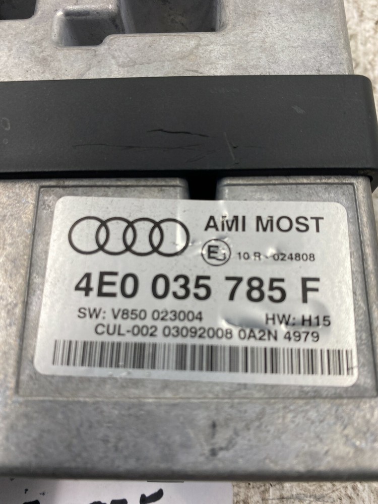 12 AUDI A6 S6 C7 OEM AMI MUSIC STEREO INTERFACE CONTROL MODULE 4E0035785F 08-12