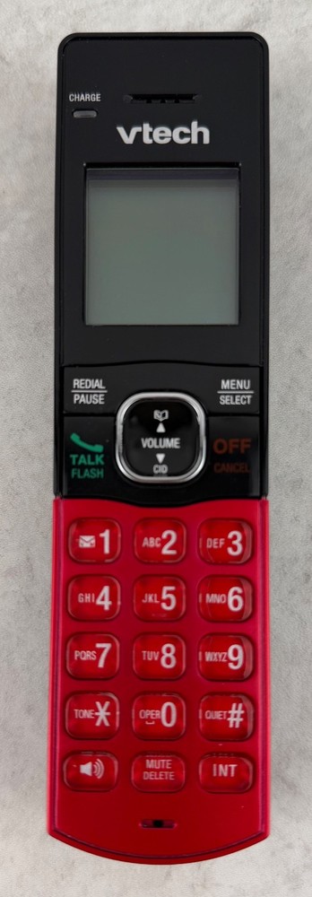 VTech CS5129-26 Replacement Components Transmitter Charging Base Handset Red