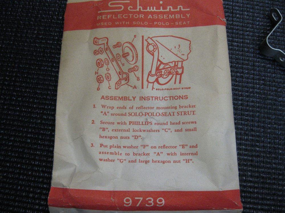 NOS Schwinn Deluxe Reflector Pack