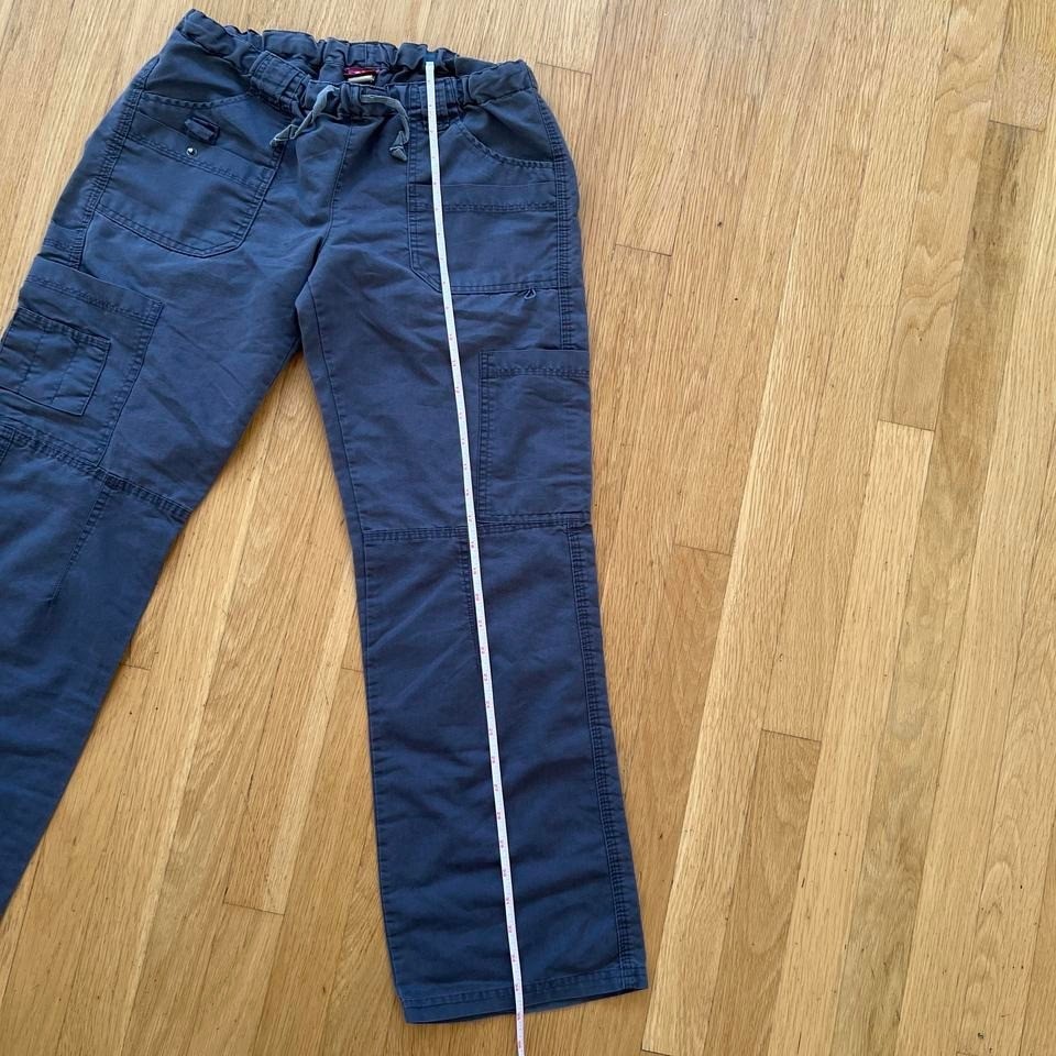 Grey Cargo Pants with Adjustable Waist