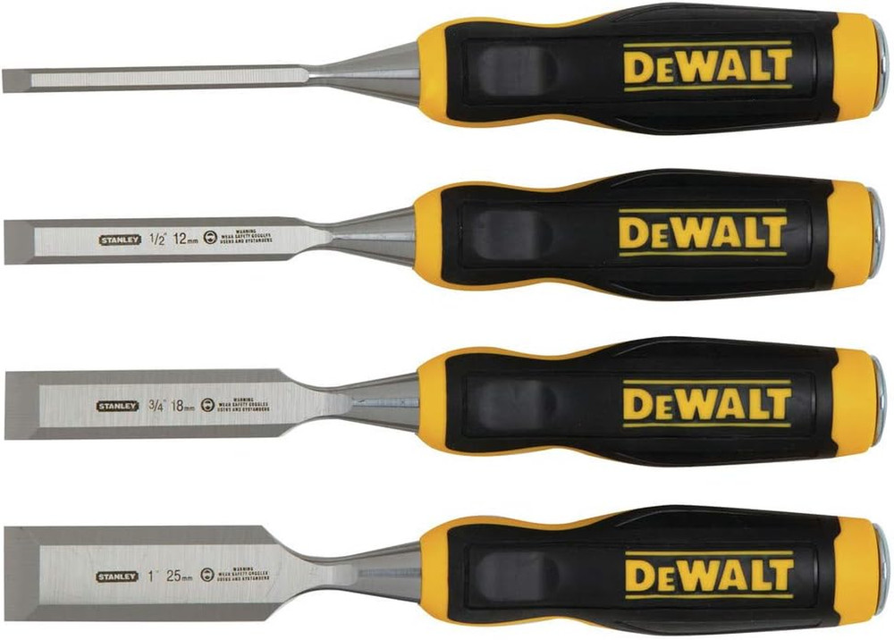DWHT16063 Short Blade Wood Chisel 4Piece Set