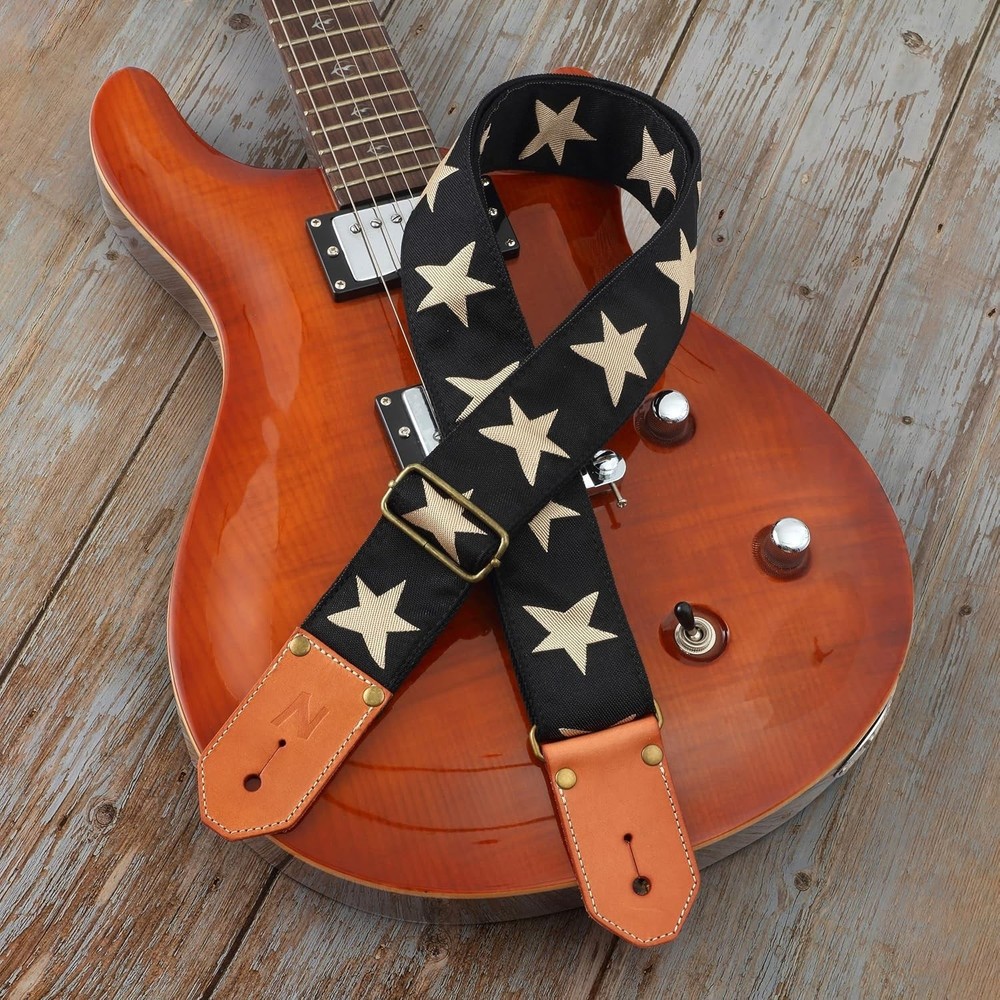 Cool Woven Guitar Strap -Cotton Guitar Straps with Thicked First Layer Vegeta...