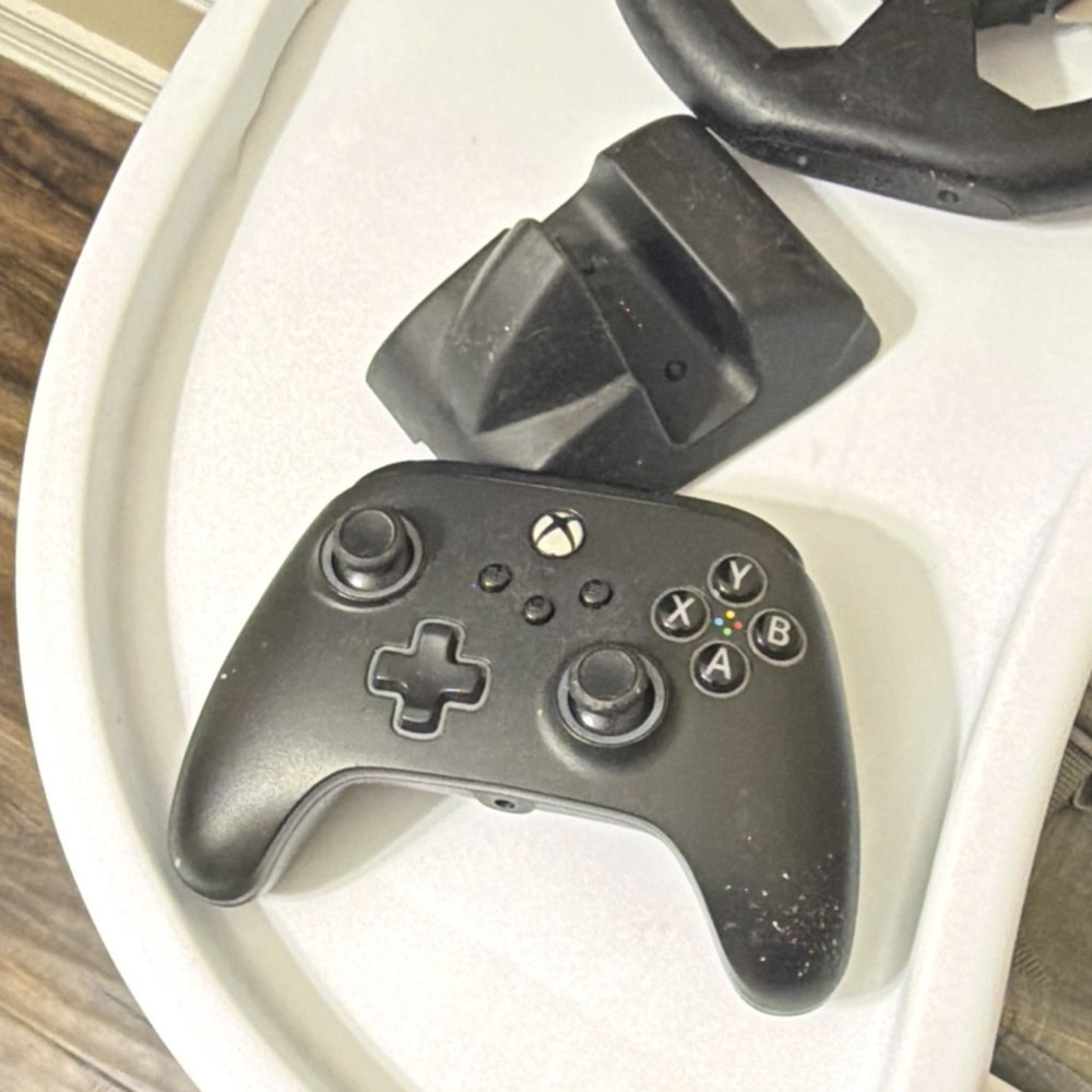 Xbox Series S Console Bundle with Controller, Racing Wheel, Charging Dock