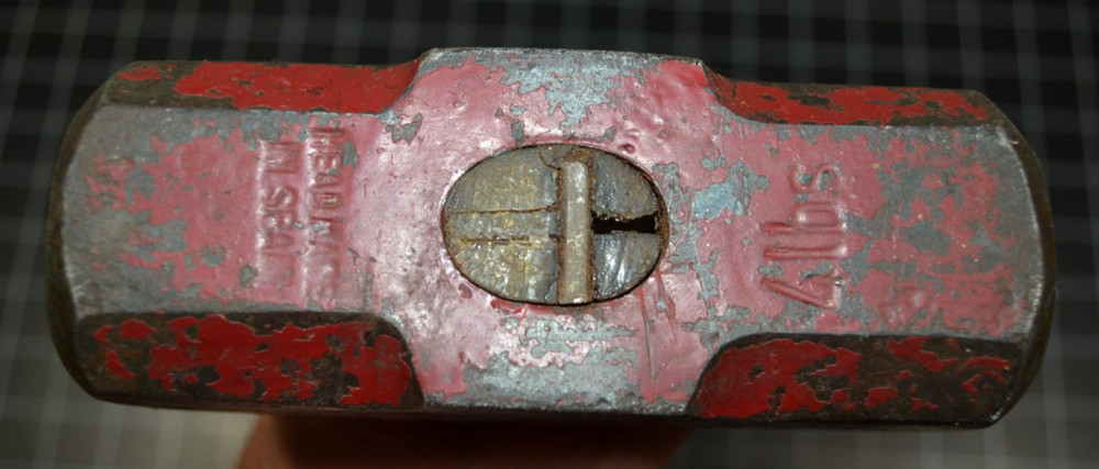 MADE IN SPAIN - DOUBLE FACE ENGINEERS' HAMMER - 4# - ORIGINAL HANDLE