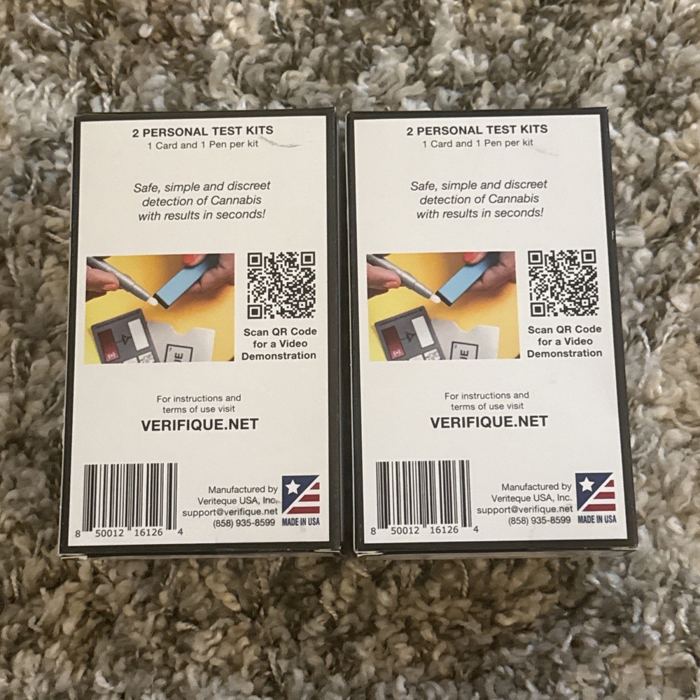 (2-Pack) Verifique CANNABIS | Personal Test Kit | Surfaces and Samples