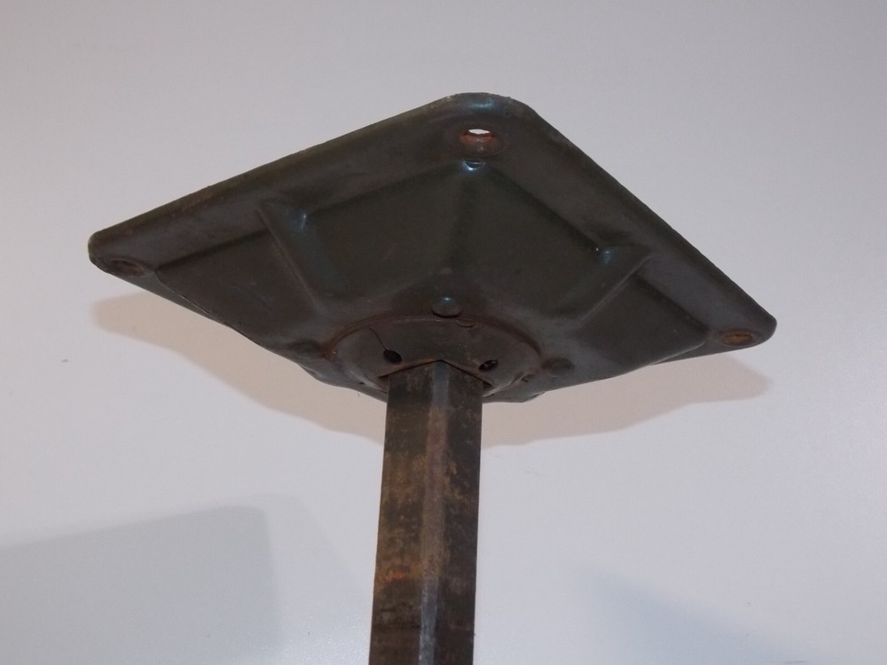 Vintage Adjustable Steel Student Desk Chair Stool Base