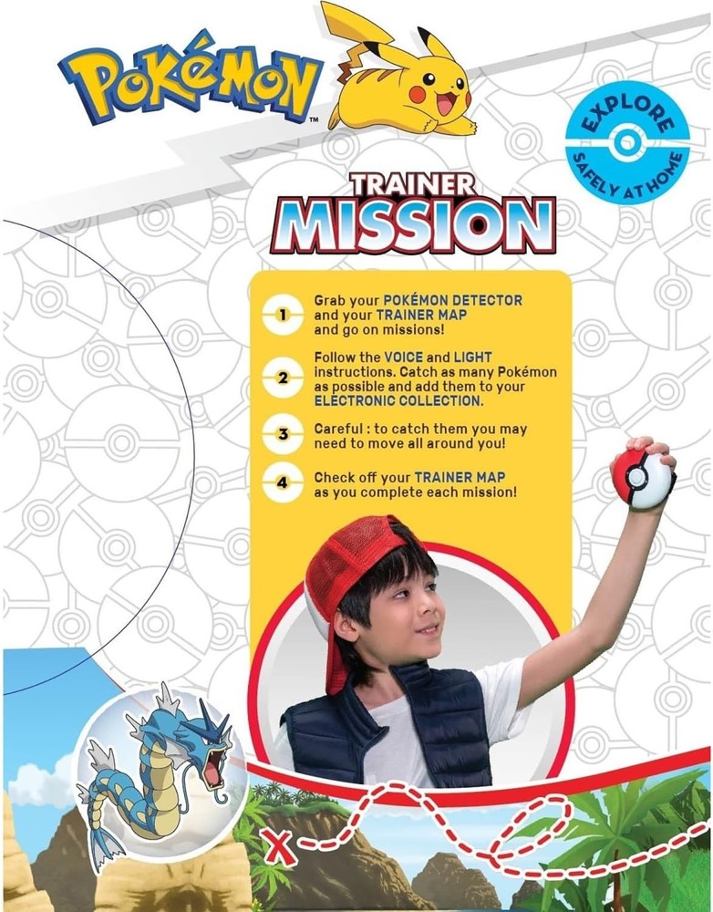 Pokemon Trainer Mission - Electronic Detector Will Guide You On 40 Missions,...