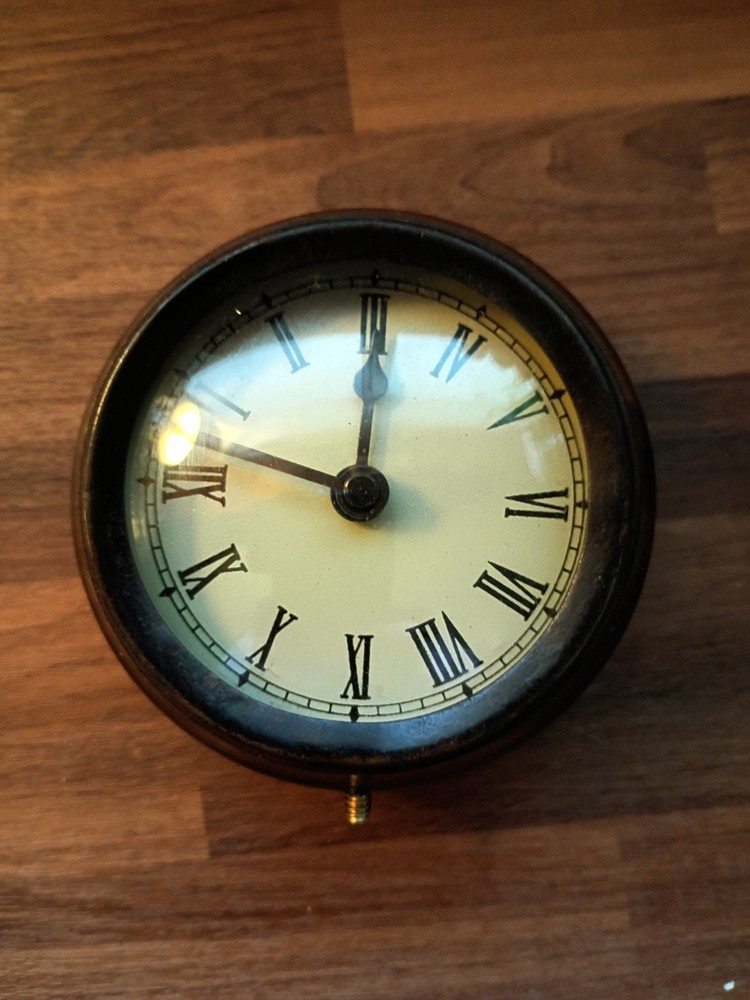 Decorative 4" Clock Antique Look Steampunk Deco - Not Functional