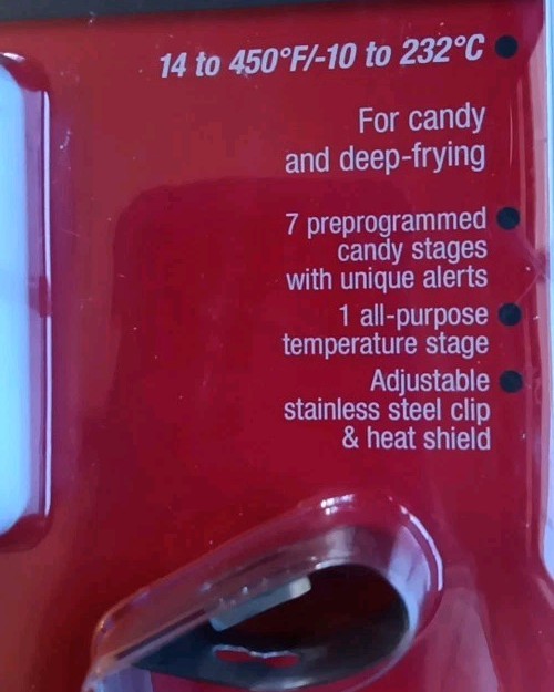 CDN Digital Candy Thermometer Model DTC450 Pre-Programmed & Programmable NIB