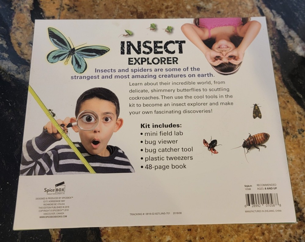 STEM Spice Box Insect Explorer Kit Bug Catcher Mini Field Lab & Book