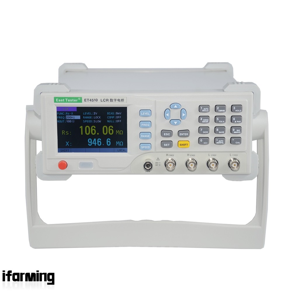 ET4510 Desktop LCR Tester Capacitance Inductance Meter 10Hz-100KHz Testing IFA