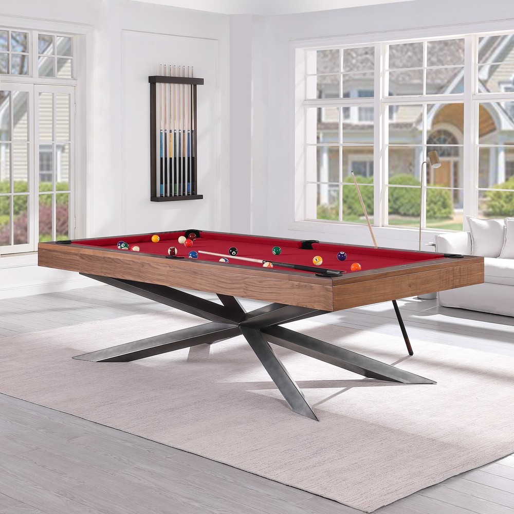 Playcraft Astral 8' Slate Pool Table, Walnut