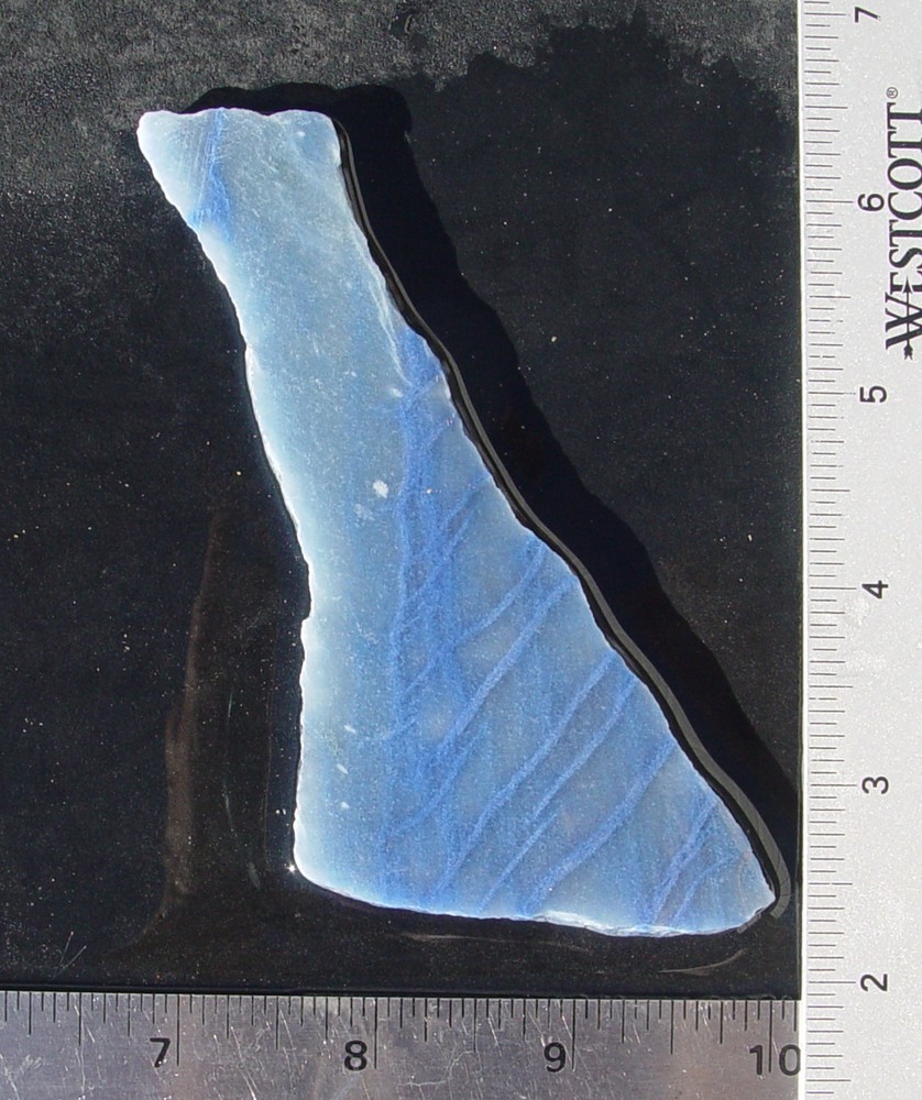 Blue Quartz Lapidary Slab T1310
