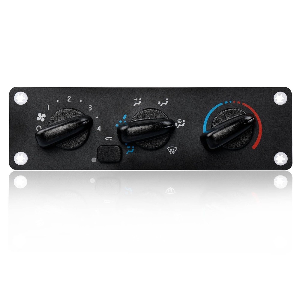 599-008 Front Climate Control Module A/C Heater Air Conditioning Panel, Black