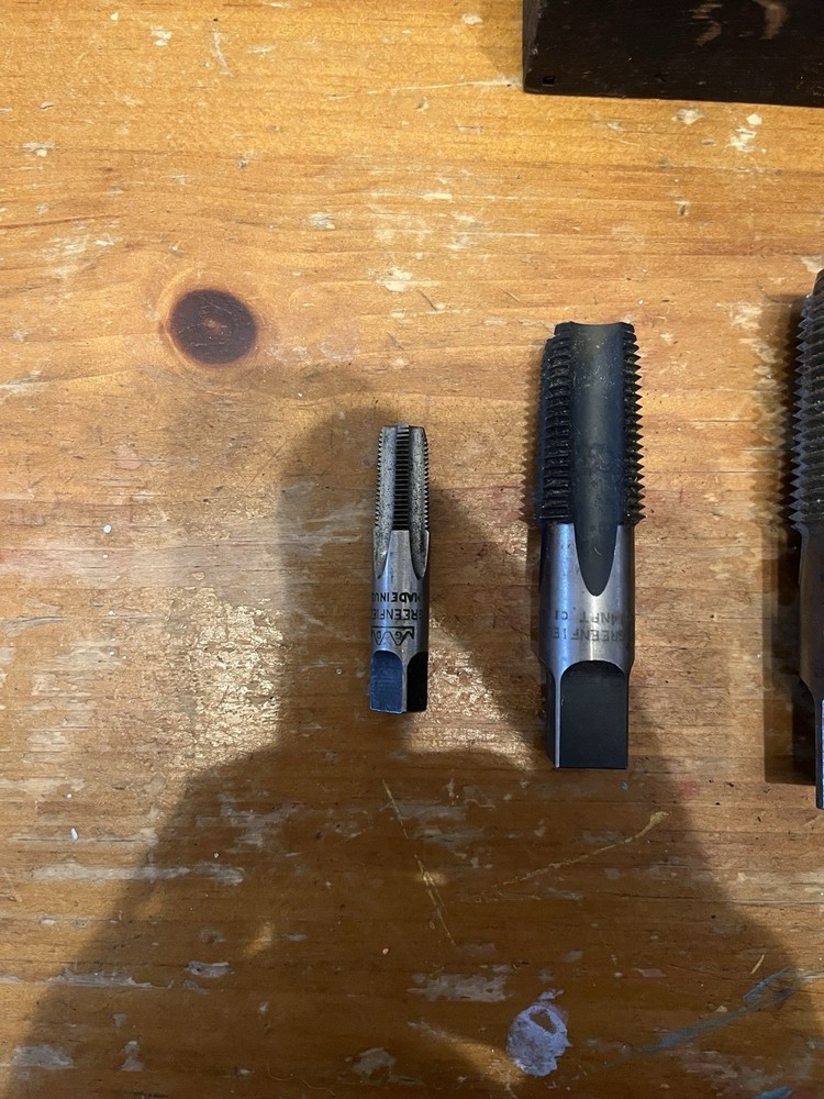 NPT Pipe Taps Greenfield 5 Sizes